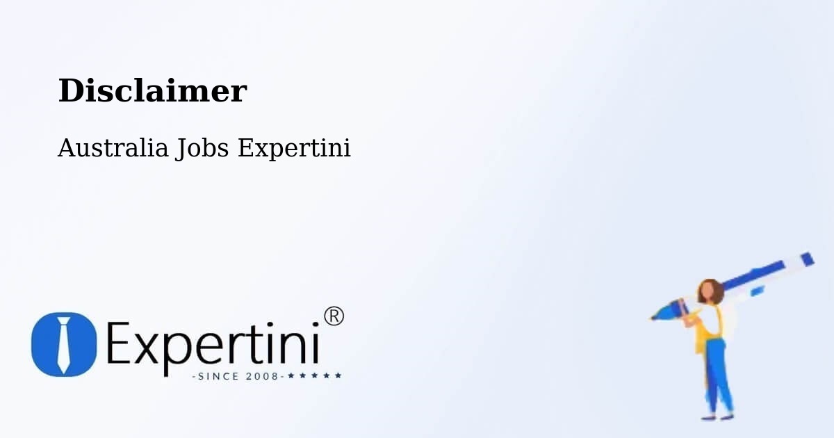 Disclaimer – Gagebrook - Australia Jobs Expertini